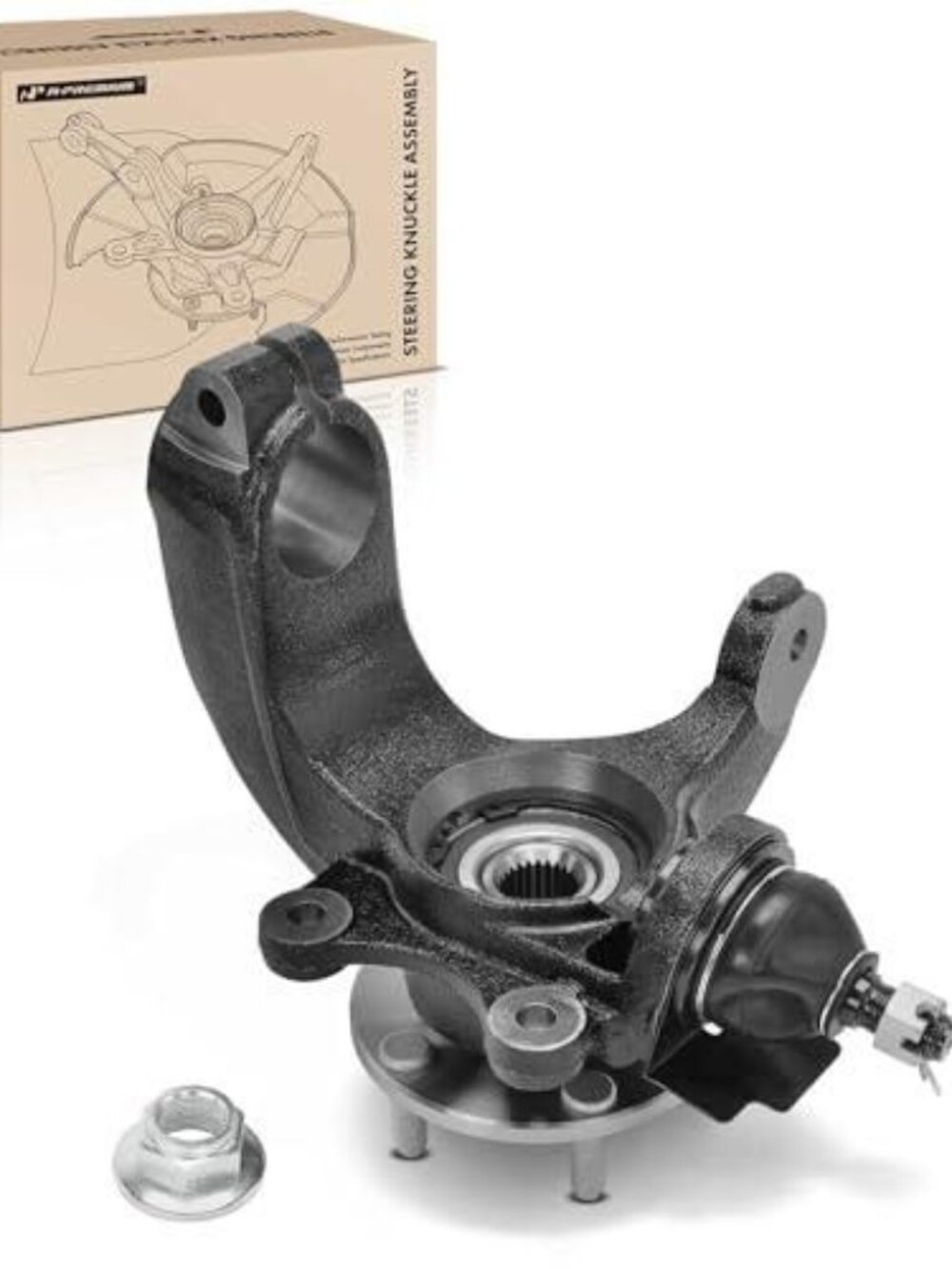 A-Premium Front Right Steering Knuckle & Wheel Bearing Hub Assembly Compatible w